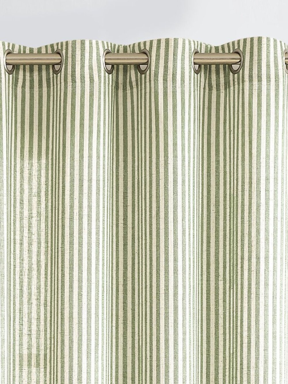 Linen Striped Curtains for Living Room Bedroom Farmhouse
